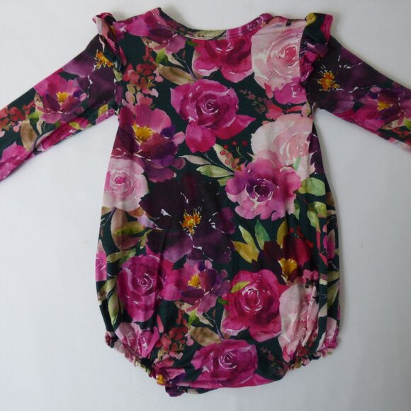 Posh Peanut Waffle Romper & Floral Bubble Set, Size 18-24 Months - Picture 6 of 7